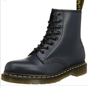 Never worn matte black doc marten boots
